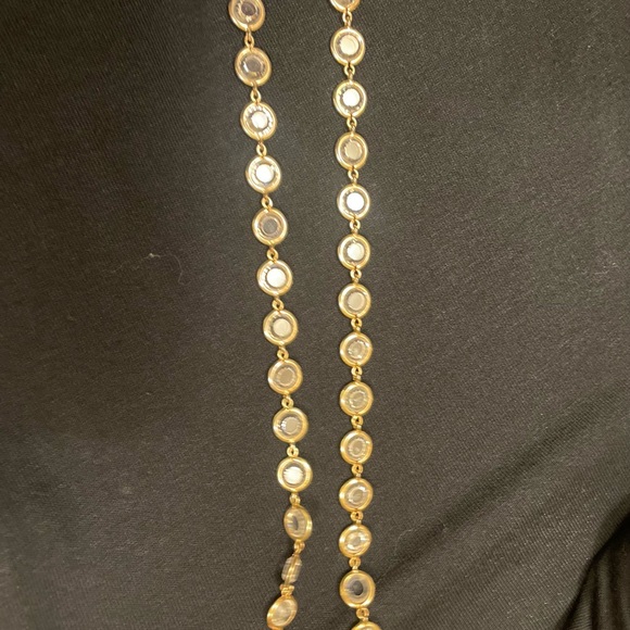 Henri Bendel gold and crystal necklace - Picture 7 of 8